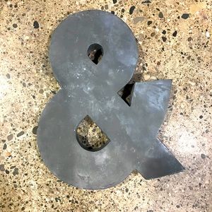 Metal Ampersand from Anthropologie